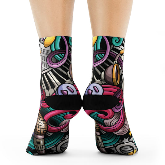 Bold Grffiti Socks