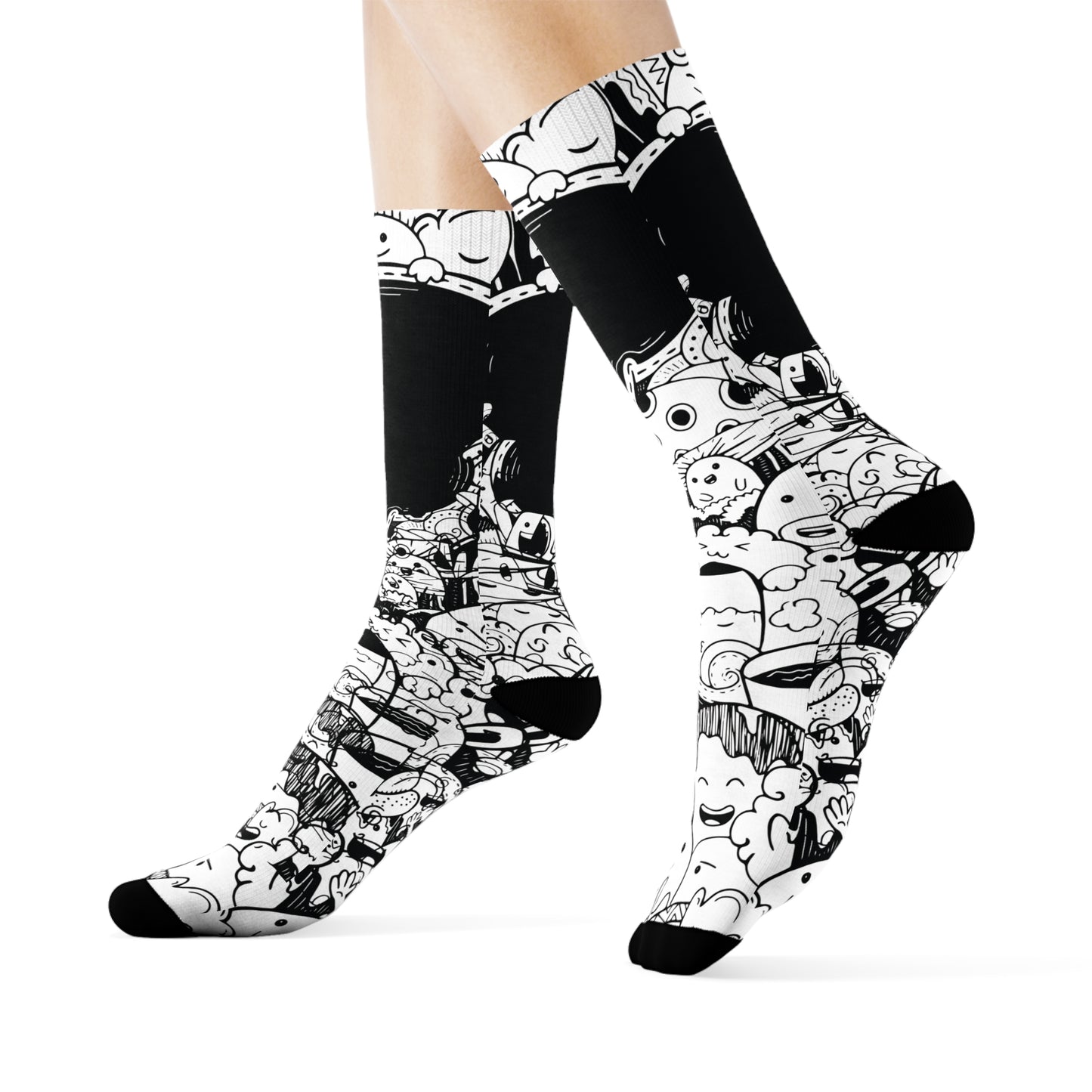 Black Doodle Socks