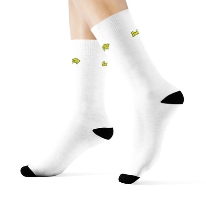 Plain White Crew Socks