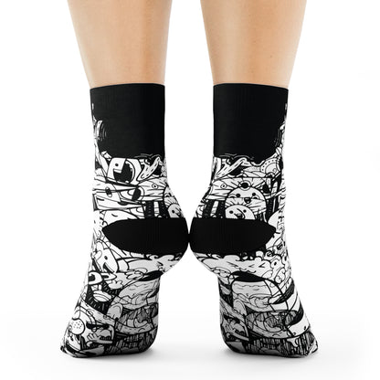 Black Doodle Socks