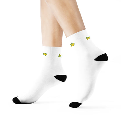 Plain White Crew Socks