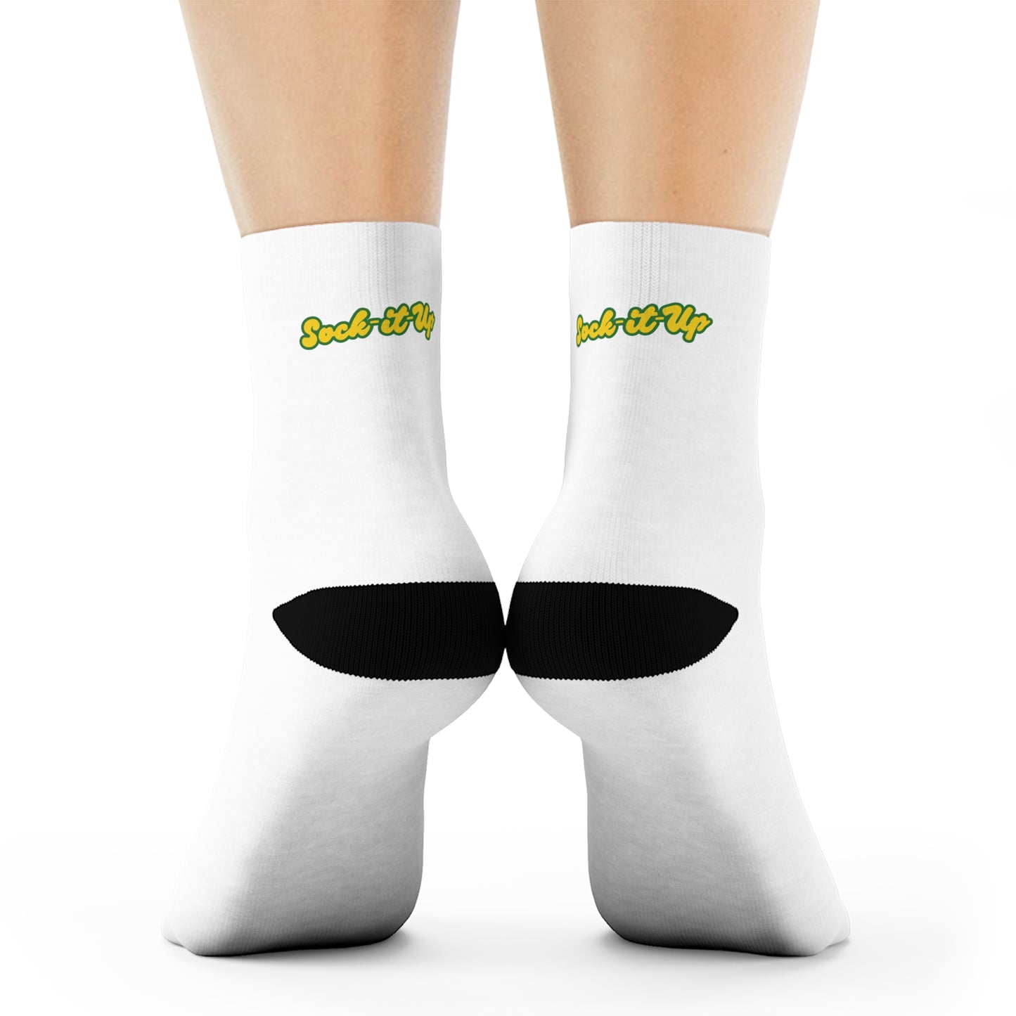 Plain White Crew Socks