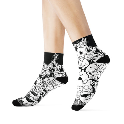 Black Doodle Socks