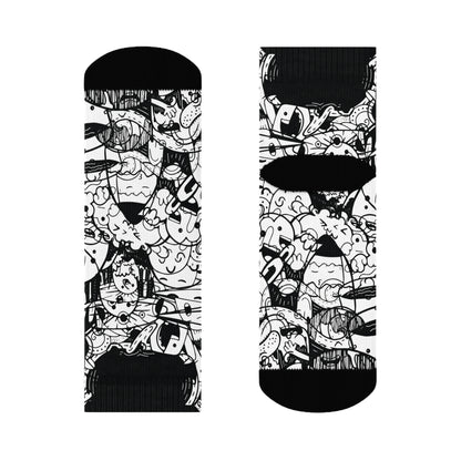 Black Doodle Socks